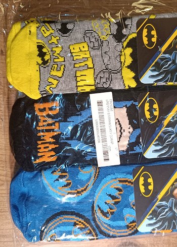 Disney lisanslı Batman baskılı Erkek Çocuk Çorap - Görsel 5