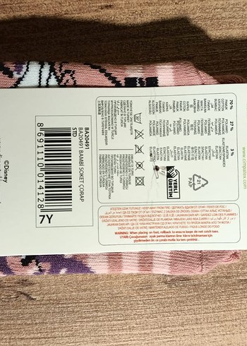 Disney lisanslı Aristo kediler Marie baskılı çocuk çorap - Görsel 7