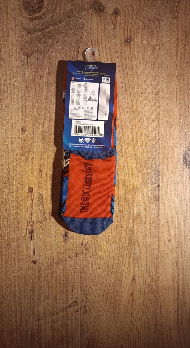 Disney lisanslı Süperman Çocuk çorap - Görsel 3