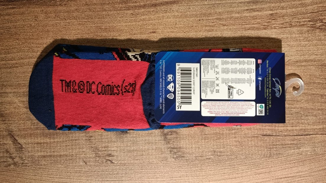 Disney lisanslı Süperman Çocuk çorap - Görsel 5