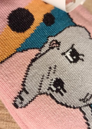 Bambi dumbo Baskılı Pamuklu çocuk Çorap - Görsel 11