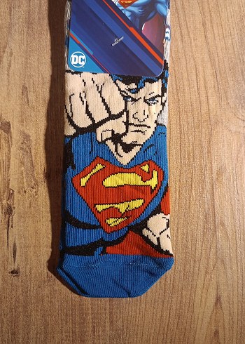 Disney lisanslı Süperman Baskılı Çok Renkli Çorap - Görsel 6