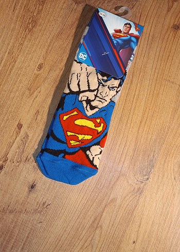 Disney lisanslı Süperman Baskılı Çok Renkli Çorap - Görsel 11