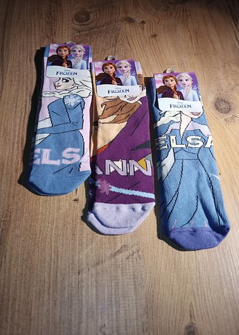 Disney lisanslı Frozen Elsa Temalı Kız Çorabı - Görsel 5