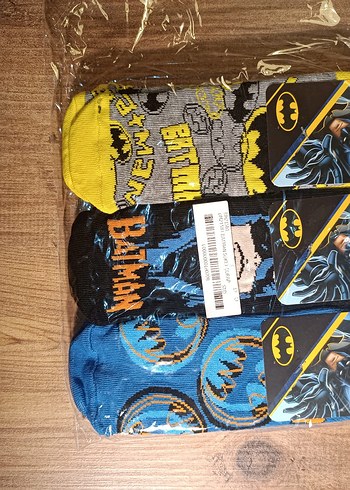 Disney lisanslı Batman Desenli Erkek çocuk Çorap - Görsel 13