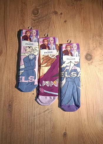 Disney lisanslı Frozen Anna Kız Çocuk Çorap - Görsel 6