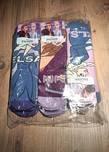 Disney lisanslı Frozen Anna Kız Çocuk Çorap - Görsel 5