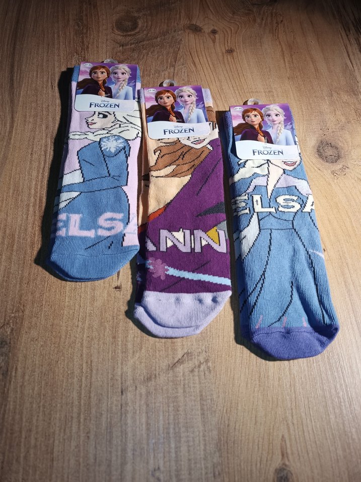 Disney lisanslı Frozen Anna Kız Çocuk Çorap - Görsel 3