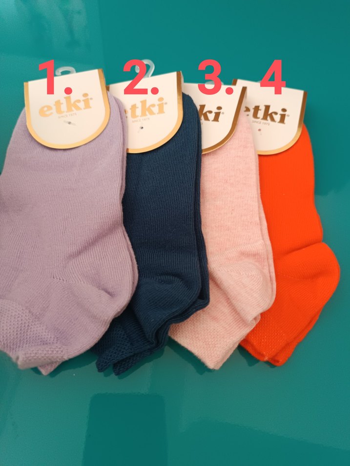 Renkli Pamuklu patik Çorap Seti - 12 adet fiyatı - Görsel 2