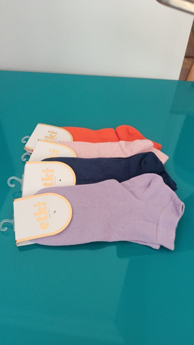 Renkli Pamuklu patik Çorap Seti - 12 adet fiyatı - Görsel 4