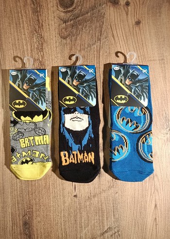 Disney lisanslı Batman Baskılı Erkek çocuk Çorap - Görsel 6