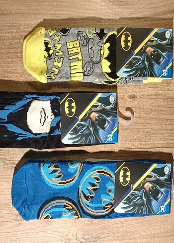 Disney lisanslı Batman Baskılı Erkek çocuk Çorap - Görsel 7