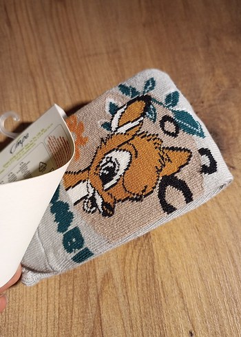 Disney lisanslı Bambi baskılı çocuk çorap - Görsel 14