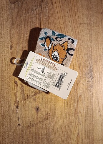 Disney lisanslı Bambi baskılı çocuk çorap - Görsel 6