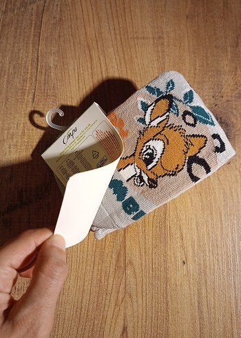 Disney lisanslı Bambi baskılı çocuk çorap - Görsel 5