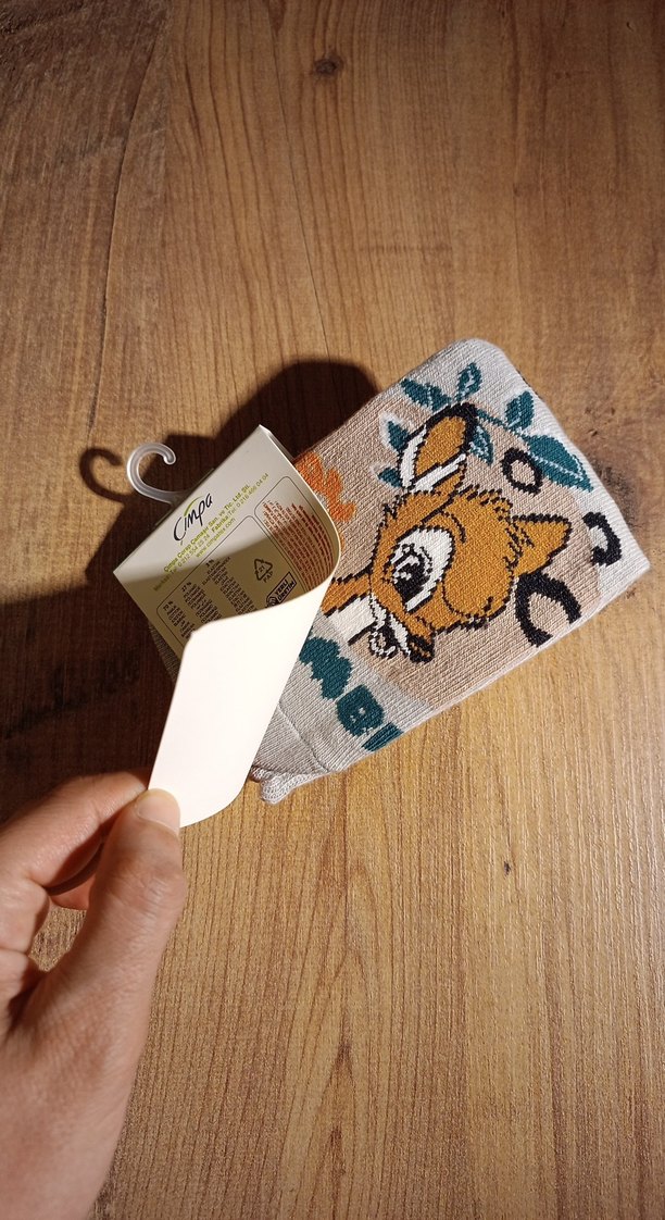 Disney lisanslı Bambi baskılı çocuk çorap - Görsel 5