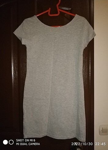 Koton gri penye mini elbise 