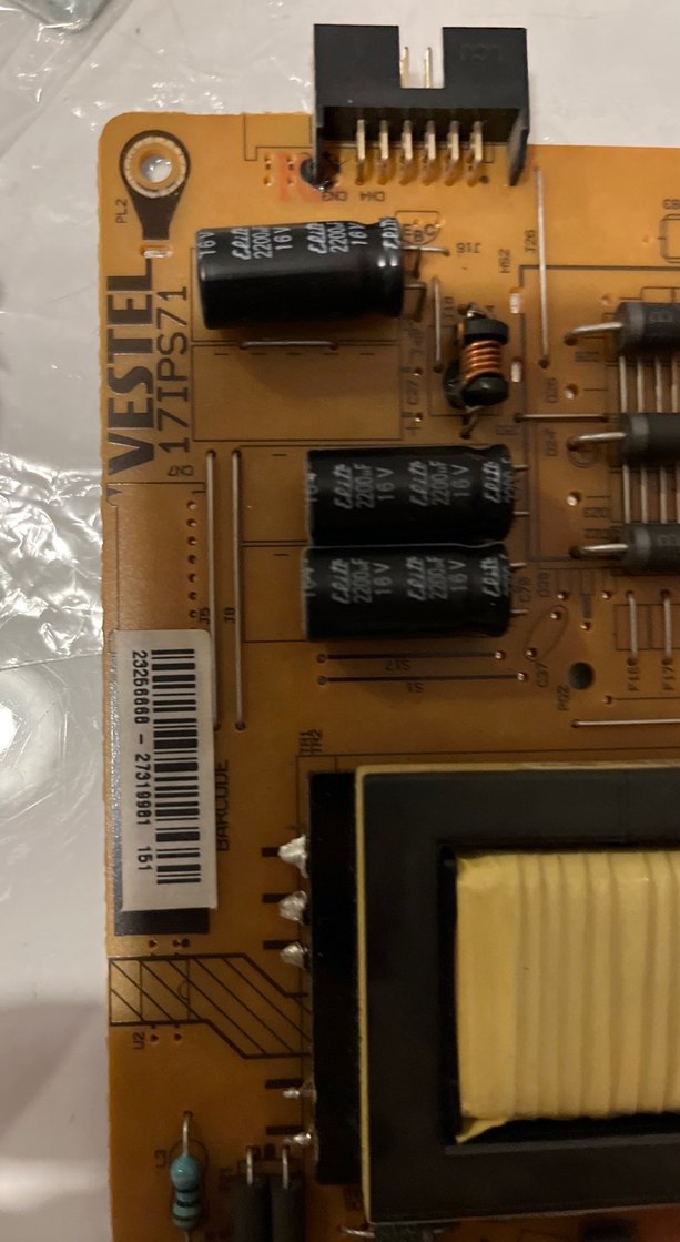 Vestel güç kartı power board - Görsel 2