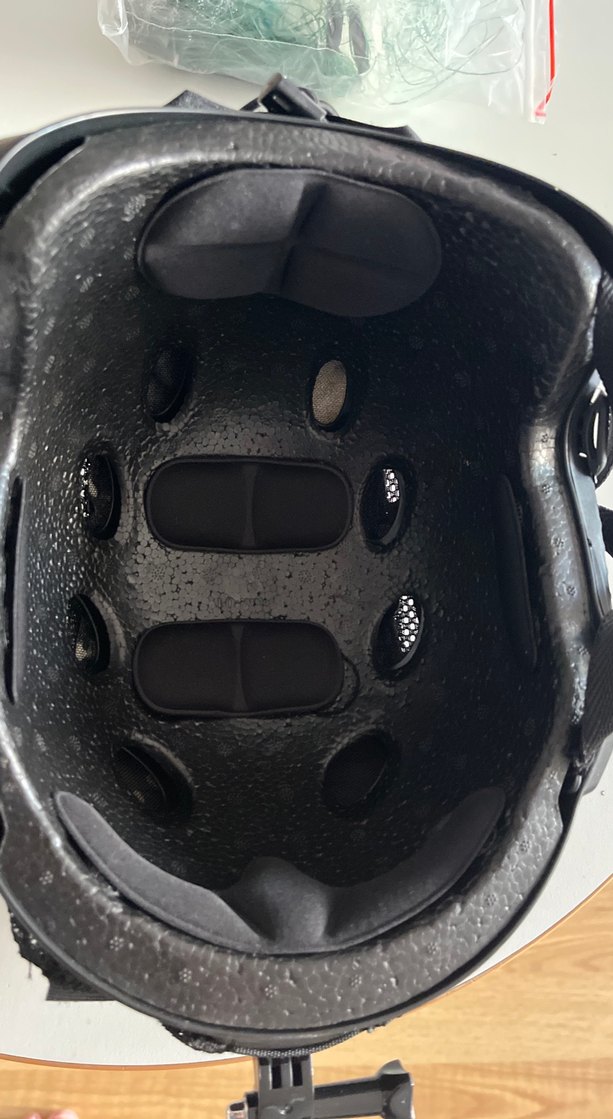 Siyah koruma kaskı ve kılıfı - paintball a airsoft için - Görsel 3