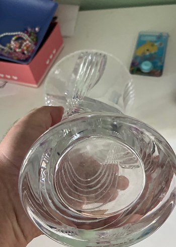 Parlak Beyaz kristal Vazo - Görsel 2