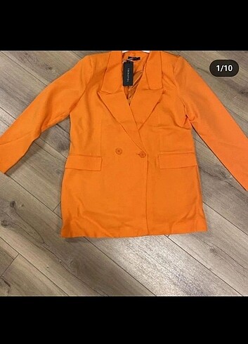 Trendyol & Milla Trendyolmilla turuncu blazer ceket 