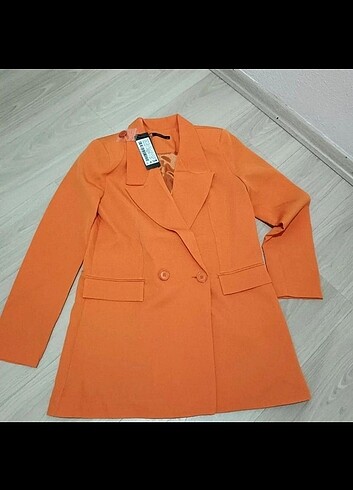 Trendyolmilla turuncu blazer ceket 