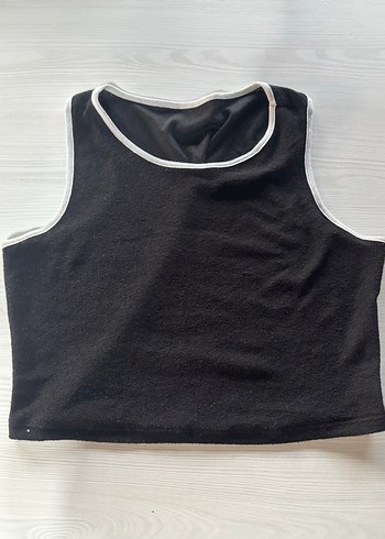 Siyah Crop Top - Görsel 2
