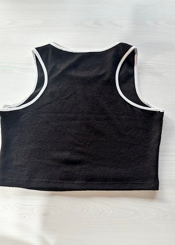 Siyah Crop Top - Görsel 3