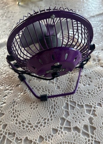 Mor Masaüstü Mini Vantilatör - Görsel 2