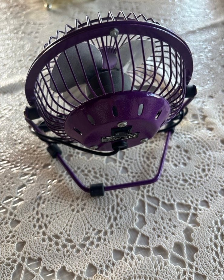 Mor Masaüstü Mini Vantilatör - Görsel 2