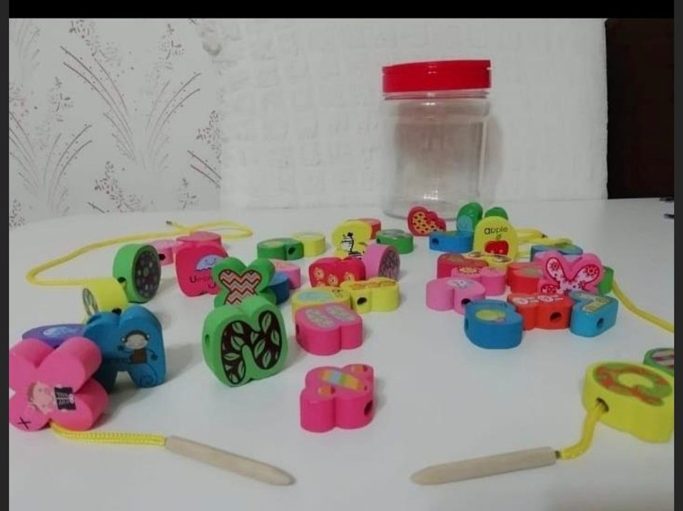 ahşap boncuk ipe dizme - Görsel 2