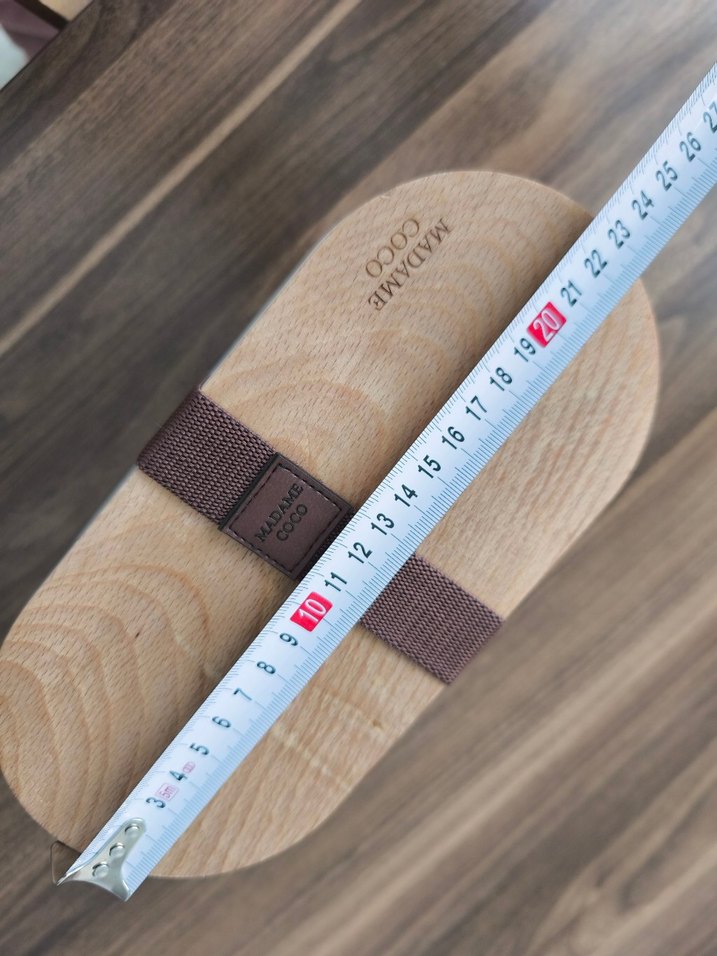 MADAME COCO Ahşap Kapaklı Gri Yemek Kabı - Görsel 4