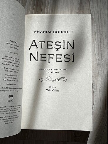  Amanda Bouchet-Ateşin Nefesi(Ciltsiz)