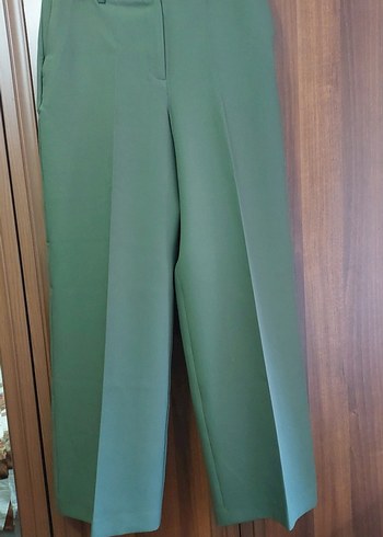 Kadın Yeşil Kumaş Pantolon mango