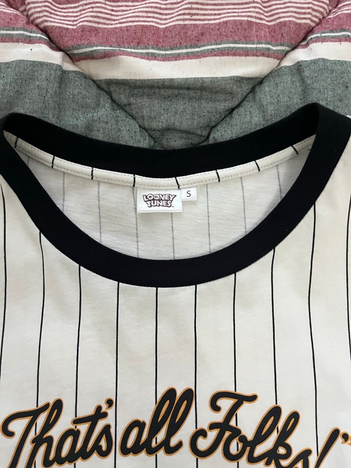 Daffy Duck Baskılı Çizgili Tişört - Görsel 2