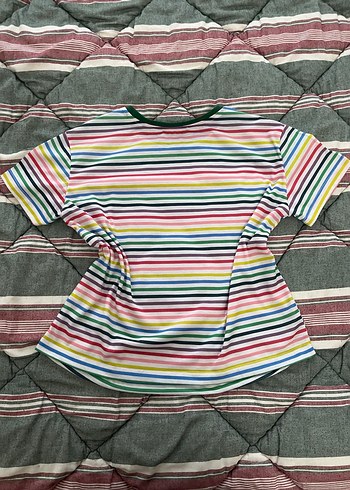 Renkli Çizgili Tişört - Görsel 2