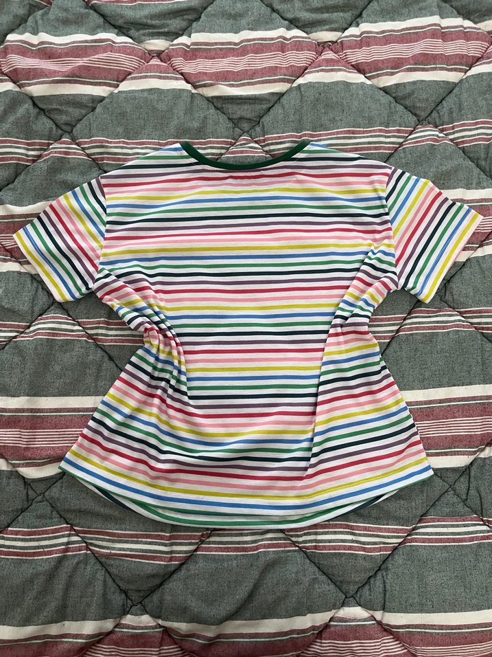 Renkli Çizgili Tişört - Görsel 2