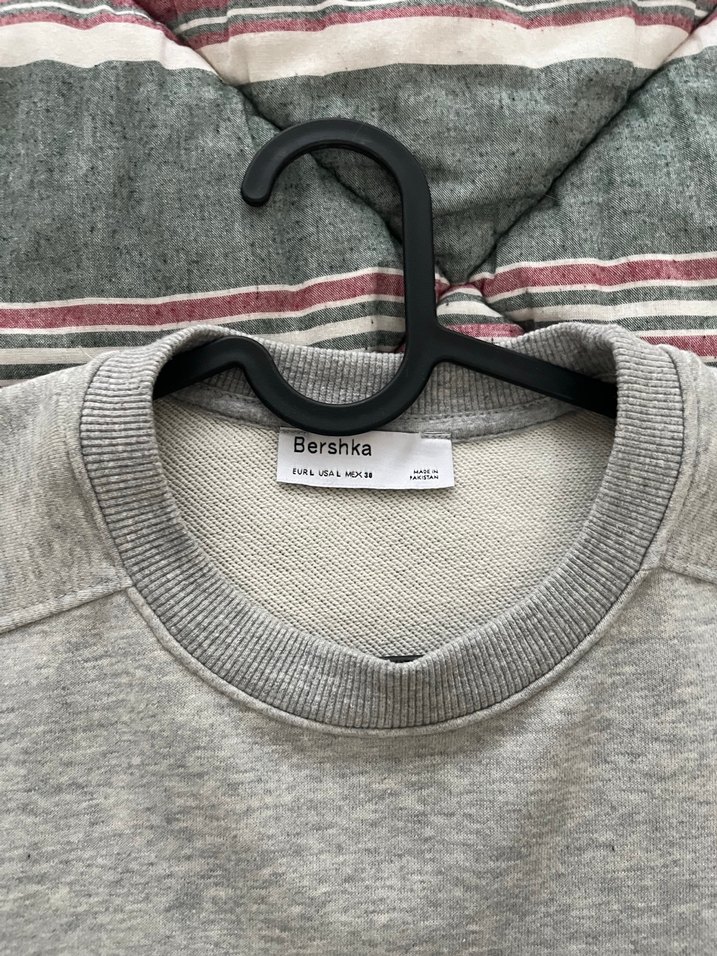 Bershka Gri Sweatshirt Elbise - Görsel 2