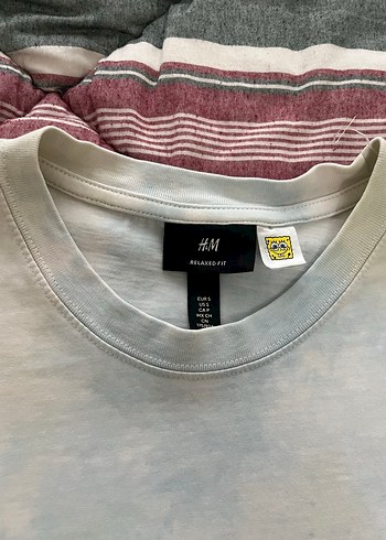 H&M Sungerbob Desenli Batik Tişört - Görsel 4