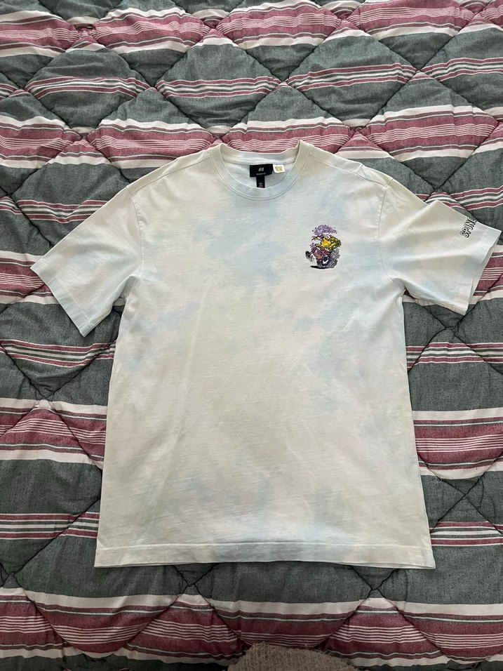 H&M Sungerbob Desenli Batik Tişört - Görsel 2