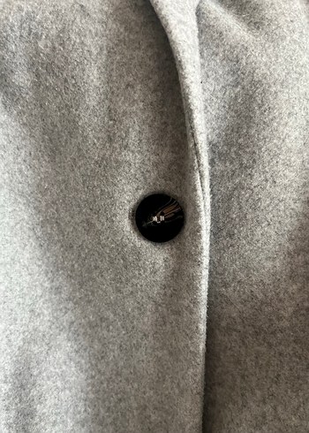 Pull&Bear Gri Kaban - Görsel 3