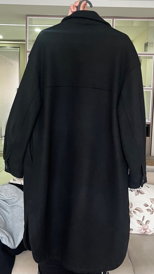 Bershka Kadın Siyah Kaban - Görsel 2