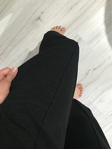 m Beden siyah Renk Kumaş Keten pantolon