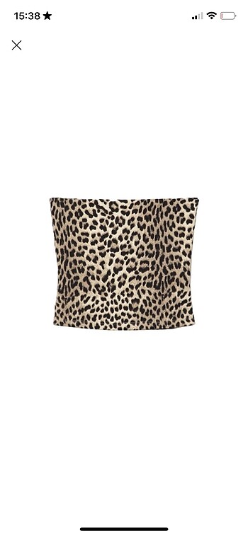 straplez leopar bluz