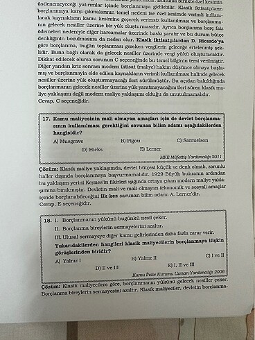 KPSS Maliye çıkmış sorular - Görsel 3