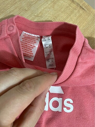 9 Ay Beden pembe Renk Adidas eşofman takımı