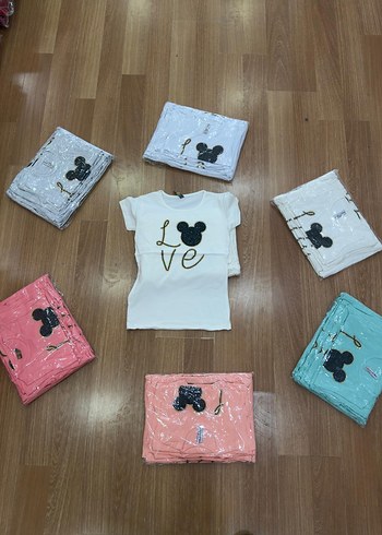 8 li kız çocuk t shirt - Görsel 3