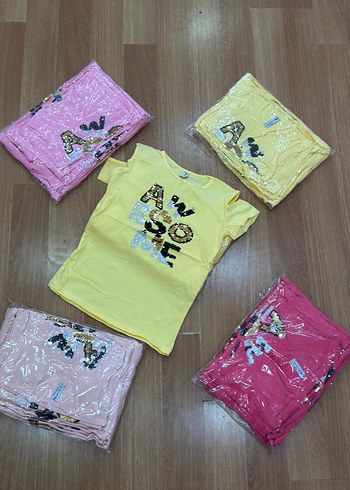 8 li kız çocuk t shirt - Görsel 7