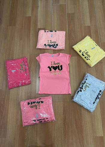 8 li kız çocuk t shirt - Görsel 4