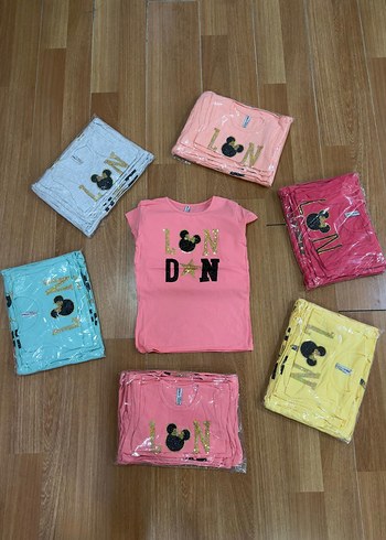 8 li kız çocuk t shirt - Görsel 2